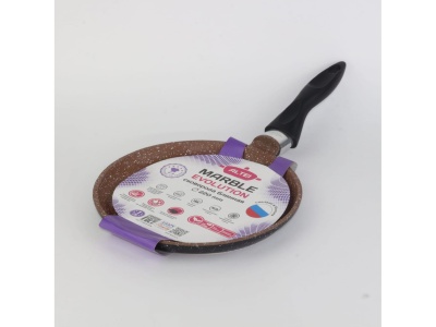 Изображение товара Сковорода блинная Marble evolution brown 22см АП несъемная ручка АЛТЕЙ(12шт/уп) в Миди Лтд