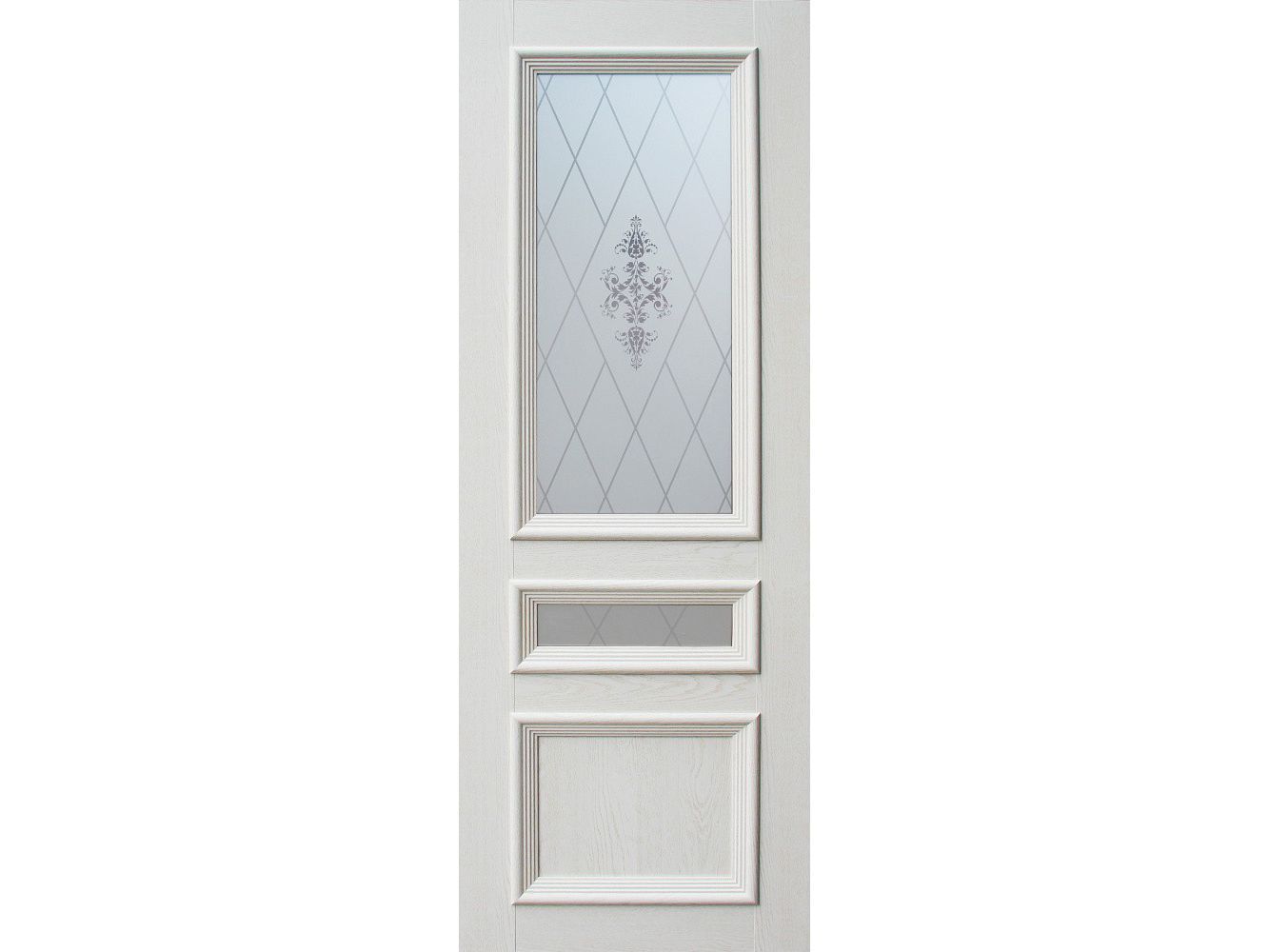 Полотно дверное ПО еврошпон модель Вероника 3 дуб айвори 800 - фото в Миди Лтд Изображение товара Полотно дверное ПО еврошпон модель Вероника 3 дуб айвори 800 в Миди Лтд