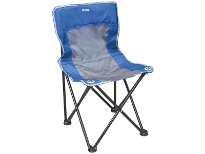 Изображение товара Стул складной походный со спинкой Премиум 3 NIKA 460x460x770 синий-серый Х в Миди Лтд