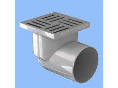 Изображение товара Трап 110 150*150 горизонтальный спуск с металлической решеткой Татполимер в Миди Лтд