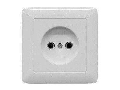 Изображение товара Розетка ОП 250В10А белый Хит (168шт/уп) RA10-131-B в Миди Лтд