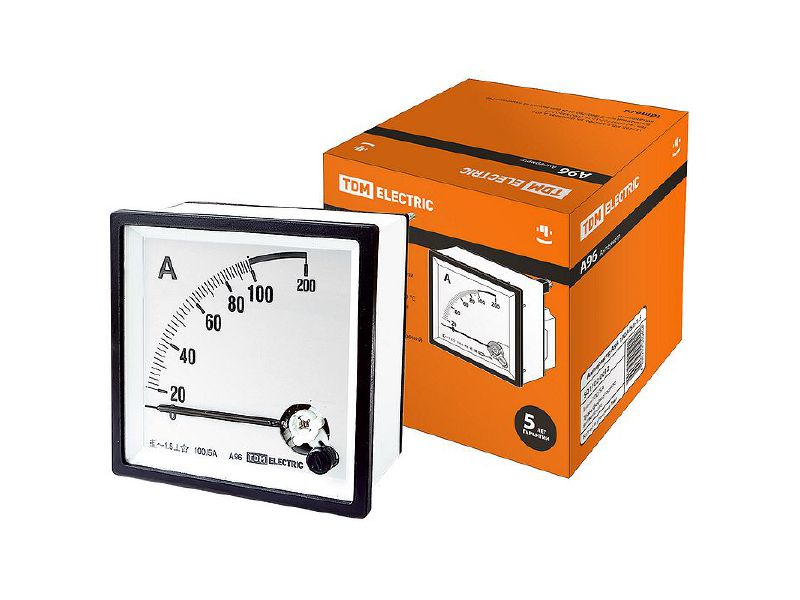 Амперметр А96 100А/5А 1,5 TDM - фото в Миди Лтд Изображение товара Амперметр А96 100А/5А 1,5 TDM в Миди Лтд