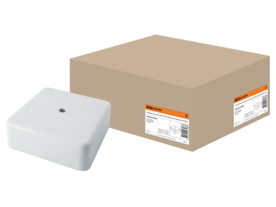 Коробка распаячная КР 100х100х44мм ОП IP40 белая TDM - фото в Миди Лтд Изображение товара Коробка распаячная КР 100х100х44мм ОП IP40 белая TDM в Миди Лтд