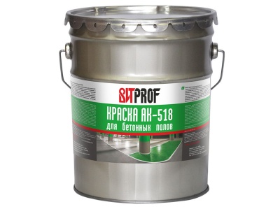 Краска для бетонных полов АК-518 ВИТ PROF коричневая 20кг (33шт/пал) - фото в Миди Лтд Изображение товара Краска для бетонных полов АК-518 ВИТ PROF коричневая 20кг (33шт/пал) в Миди Лтд