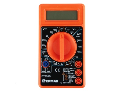 Изображение товара Мультиметр цифровой Ермак DT-830B (100шт/кор) в Миди Лтд