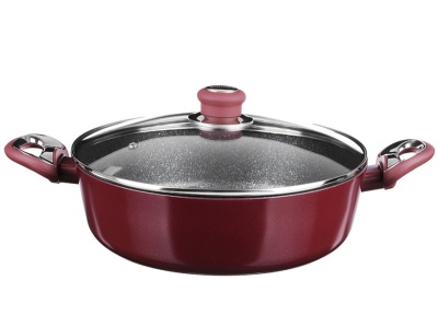 Сотейник литой SATOSHI Ла Мери 4,3л 28*8см с крышкой антиприг покрытие мрамор индукция - фото в Миди Лтд Изображение товара Сотейник литой SATOSHI Ла Мери 4,3л 28*8см с крышкой антиприг покрытие мрамор индукция в Миди Лтд