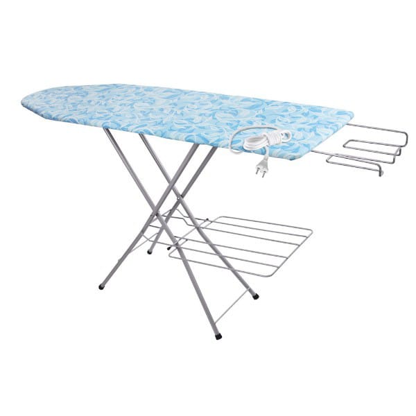 Изображение товара Доска гладильная НЕВА 6 1240*355 с полкой для утюга и белья с удлинителем в Миди Лтд