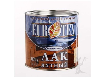 Изображение товара Лак яхтный EUROTEX п/матовый 0.75л (6шт/уп; 660шт/пал) в Миди Лтд