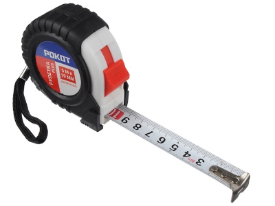 Изображение товара Рулетка  5м*19мм РОКОТ карманная PLUS (12шт/уп) в Миди Лтд