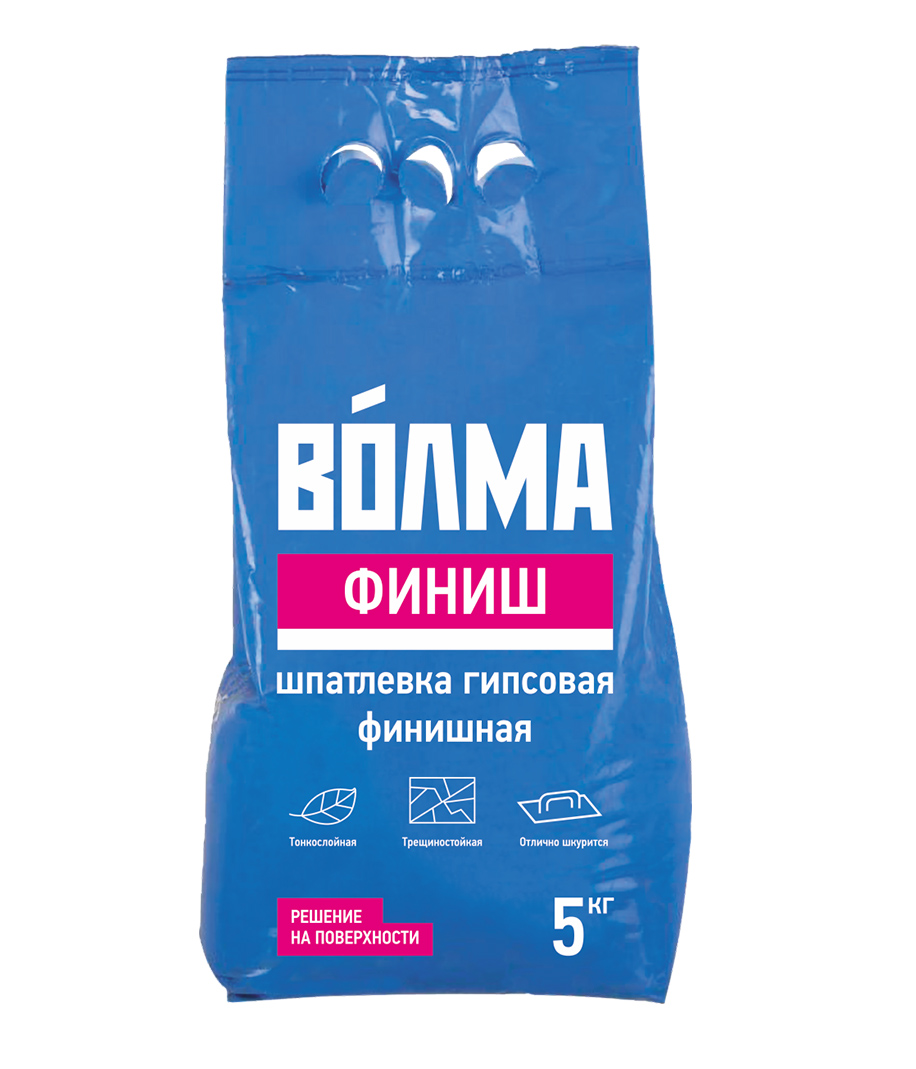 Изображение товара Шпатлевка гипсовая ВОЛМА-Финиш  5кг (208шт/пал) в Миди Лтд