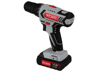 Дрель-шуруповерт аккумуляторная ДА-14-2Л Ресанта - фото в Миди Лтд Изображение товара Дрель-шуруповерт аккумуляторная ДА-14-2Л Ресанта в Миди Лтд