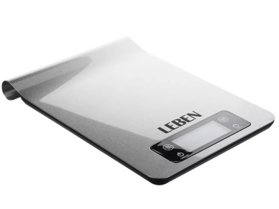 Изображение товара Весы кухонные электронные LEBEN нагрузка до 5кг металл на рейлинге (24шт/кор) в Миди Лтд
