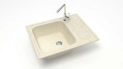 Изображение товара Мойка матовая Карельский Камень Arlin 15/Q2 (635*490мм) бежевая в Миди Лтд