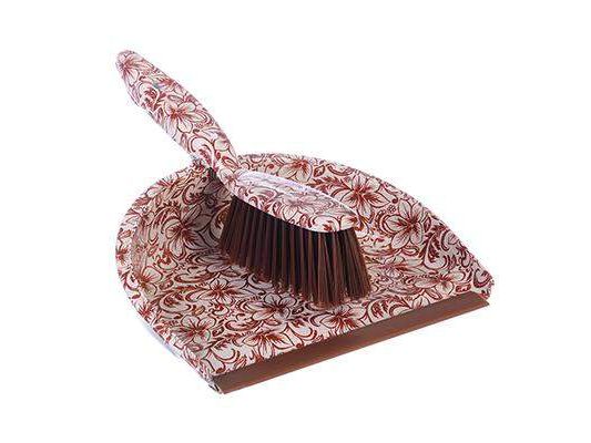 Совок+щетка "Бежевые цветы" Vetta                  ХХ - фото в Миди Лтд Изображение товара Совок+щетка "Бежевые цветы" Vetta                  ХХ в Миди Лтд