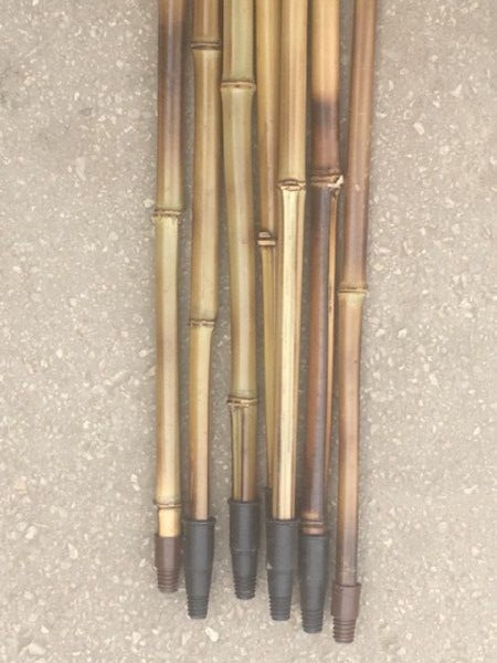 Черенок евро с ПВХ резьбой (бамбук) d25мм 1200мм - фото в Миди Лтд Изображение товара Черенок евро с ПВХ резьбой (бамбук) d25мм 1200мм в Миди Лтд