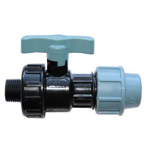 Изображение товара Кран шаровый ПНД 63*2 НР STR в Миди Лтд