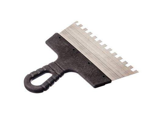 Шпатель фасадный 150мм, зуб 8мм,                  ХХ - фото в Миди Лтд Изображение товара Шпатель фасадный 150мм, зуб 8мм,                  ХХ в Миди Лтд