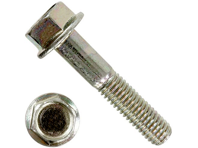 Изображение товара Болт 8х30 шест.гол.с фланцем высокопрочный к.п.10.9 DIN 6921  цинк (20шт/уп) в Миди Лтд