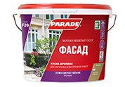 Изображение товара Краска фасадная PARADE F20 Фасад база А 9л (44шт/пал) в Миди Лтд