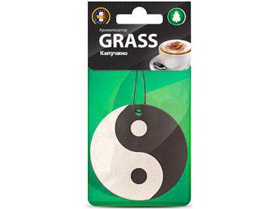 Ароматизатор картонный GRASS Инь Ян капучино (50шт/уп) - фото в Миди Лтд Изображение товара Ароматизатор картонный GRASS Инь Ян капучино (50шт/уп) в Миди Лтд