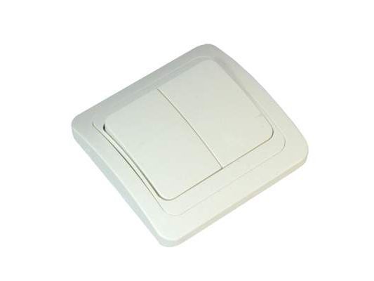 Выключатель 2кл.  БЕЛЫЙ  (FORZA Классика)  ХХ - фото в Миди Лтд Изображение товара Выключатель 2кл.  БЕЛЫЙ  (FORZA Классика)  ХХ в Миди Лтд