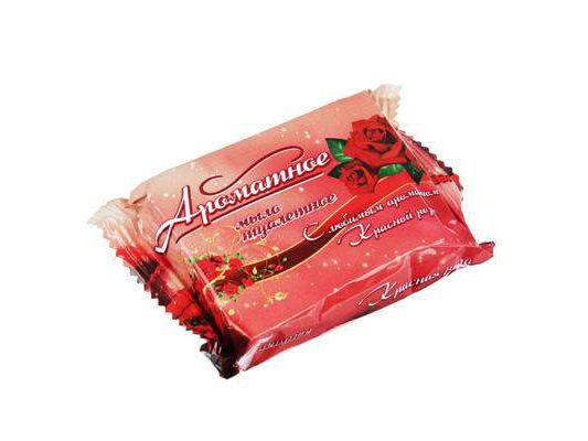 Изображение товара Мыло АРОМАТНОЕ роза/алоэ 50гр      ХХ в Миди Лтд