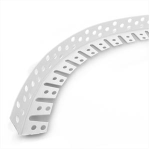 Угол штукатурный арочный 25*25*2500 ПВХ  БЕЛЫЙ (50шт/уп) - фото в Миди Лтд Изображение товара Угол штукатурный арочный 25*25*2500 ПВХ  БЕЛЫЙ (50шт/уп) в Миди Лтд