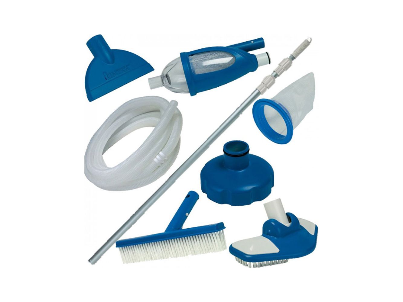 Изображение товара Комплект для чистки бассейна Delux с выдвижной ручкой INTEX 28003 (3шт/кор) в Миди Лтд