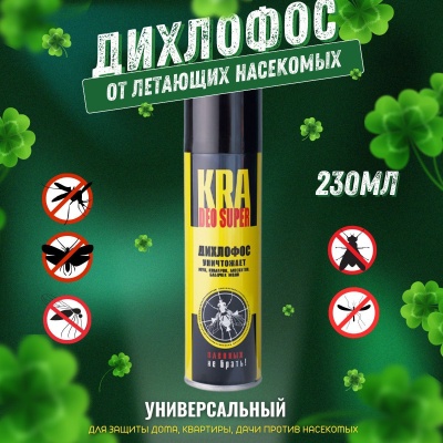 Изображение товара Дихлофос Кра-ДЭО Супер 230мл (24шт/кор) в Миди Лтд