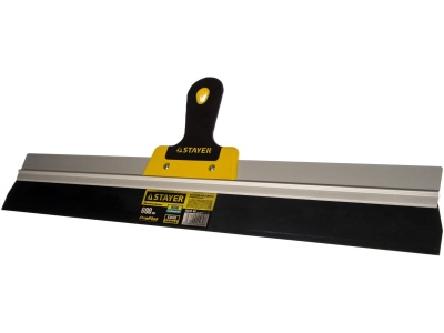 Шпатель фасадный STAYER ProFlat анодированный 600мм двухкомпонентная ручка - фото в Миди Лтд Изображение товара Шпатель фасадный STAYER ProFlat анодированный 600мм двухкомпонентная ручка в Миди Лтд