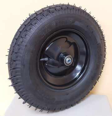 Колесо пневматическое 4.8/4.00*80 d16/12 с подшипником Профи - фото в Миди Лтд Изображение товара Колесо пневматическое 4.8/4.00*80 d16/12 с подшипником Профи в Миди Лтд