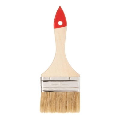 Кисть плоская 3 Белый 360 (12шт/уп) - фото в Миди Лтд Изображение товара Кисть плоская 3 Белый 360 (12шт/уп) в Миди Лтд