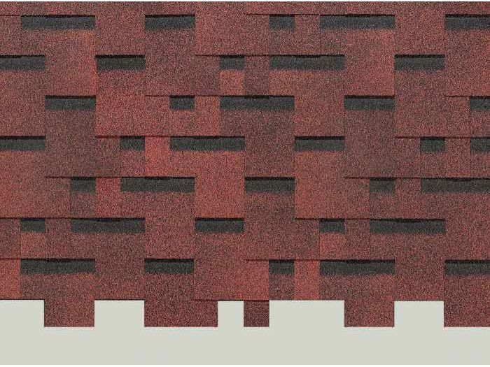 Черепица гибкая DOCKE PIE Europa Matrix 1000*318мм Красная (3м2/уп) - фото в Миди Лтд Изображение товара Черепица гибкая DOCKE PIE Europa Matrix 1000*318мм Красная (3м2/уп) в Миди Лтд