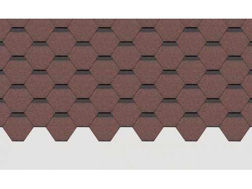 Черепица гибкая битумная DOCKE PIE Standart Сота 1000*318мм Красная (3м2/уп) - фото в Миди Лтд Изображение товара Черепица гибкая битумная DOCKE PIE Standart Сота 1000*318мм Красная (3м2/уп) в Миди Лтд