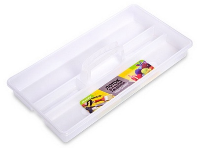 Изображение товара Лоток для мелких предметов МАССИМО 475*240мм прозрачный (11шт/уп) в Миди Лтд