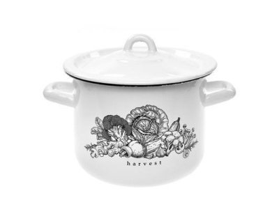 Кастрюля эмаль белая 2,4л Harvest Р-16102Бч/4Бл (4шт/уп) Х - фото в Миди Лтд Изображение товара Кастрюля эмаль белая 2,4л Harvest Р-16102Бч/4Бл (4шт/уп) Х в Миди Лтд