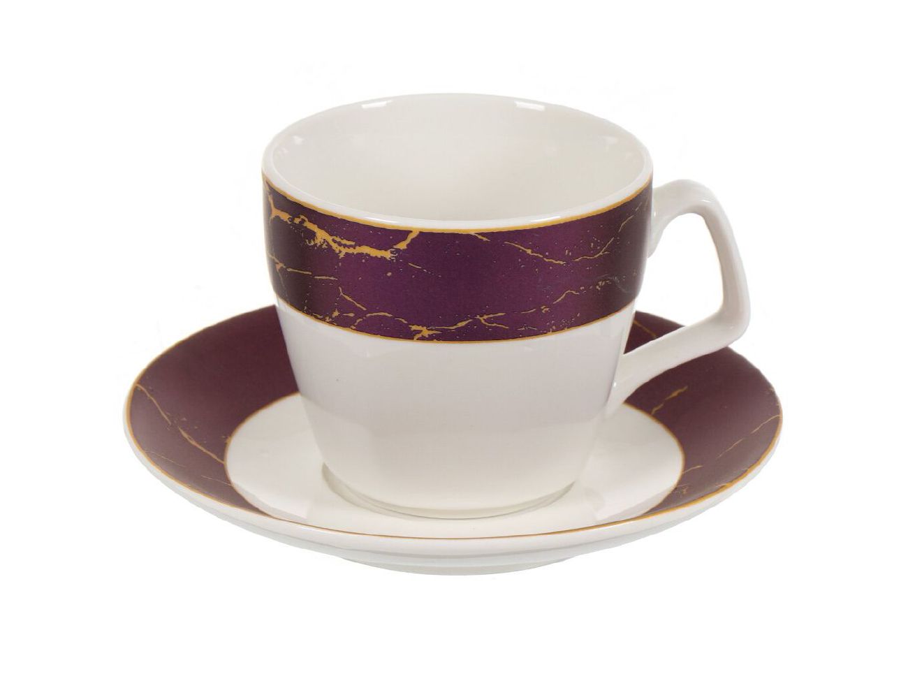 Изображение товара Чайный набор фарфор 12 предметов 6 перс 200мл Daniks Алия (8шт/уп) в Миди Лтд