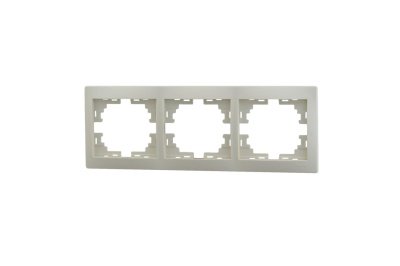 Рамка 3-ая LEZARD Мира горизонтальная б/вставок крем - фото в Миди Лтд Изображение товара Рамка 3-ая LEZARD Мира горизонтальная б/вставок крем в Миди Лтд