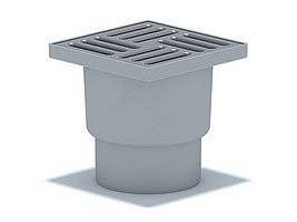 Изображение товара Трап 110 150*150 верт. спуск не регул. с метал. решеткой с двойным затвором(8шт/уп) в Миди Лтд