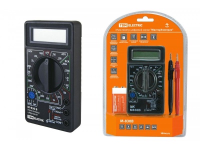 Мультиметр цифровой МастерЭлектрик М-830В TDM - фото в Миди Лтд Изображение товара Мультиметр цифровой МастерЭлектрик М-830В TDM в Миди Лтд