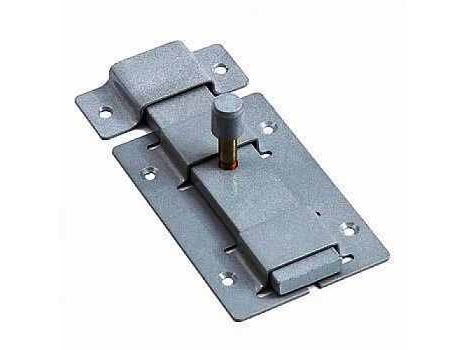 Изображение товара Засов плоский Киров ЗД-02 серый металик (20шт/уп) в Миди Лтд