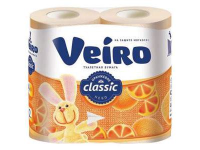 Изображение товара Полотенца бум. Veiro Classic 2сл, 4шт (136940) в Миди Лтд