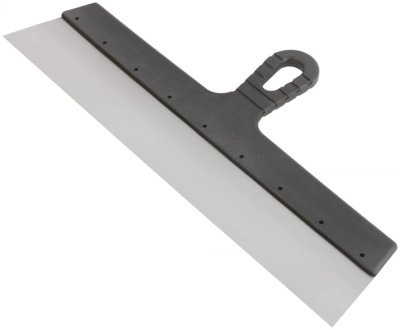 Шпатель стальное лезвие пласт. ручка 450мм - фото в Миди Лтд Изображение товара Шпатель стальное лезвие пласт. ручка 450мм в Миди Лтд