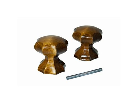 Изображение товара Ручка-кнопка граненая Орех (24шт/уп) в Миди Лтд