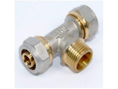 Изображение товара Тройник 20*1/2*20 ц/нар/ц (1/10/60) в Миди Лтд