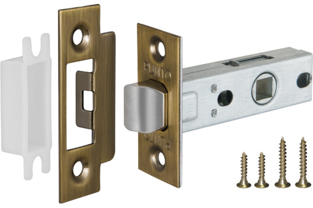 Изображение товара Защелка врезная L45-8 ABG Зеленая бронза в Миди Лтд