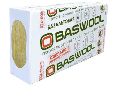 Изображение товара Минплита BASWOOL П-90 ФАСАД (НГ) 1200*600*50мм (уп-6шт/4,32кв.м/0,216куб.м) (32уп/пал) в Миди Лтд