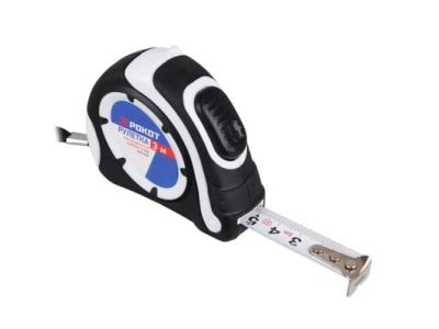 Изображение товара Рулетка  3м*16мм РОКОТ STATUS автостоп (6шт/уп)(120шт/кор) в Миди Лтд