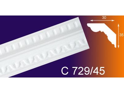 УИнжекционный плинтус  35*30*1,5м  С729/45 (уп-90шт) - фото в Миди Лтд Изображение товара УИнжекционный плинтус  35*30*1,5м  С729/45 (уп-90шт) в Миди Лтд