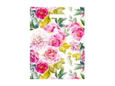 Пакет с вырубной ручкой Мини 31*40см 30мк Акварельные пионы (50шт/уп) - фото в Миди Лтд Изображение товара Пакет с вырубной ручкой Мини 31*40см 30мк Акварельные пионы (50шт/уп) в Миди Лтд